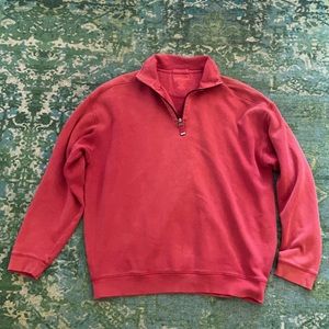 Kirkland signature red quarter zip size medium